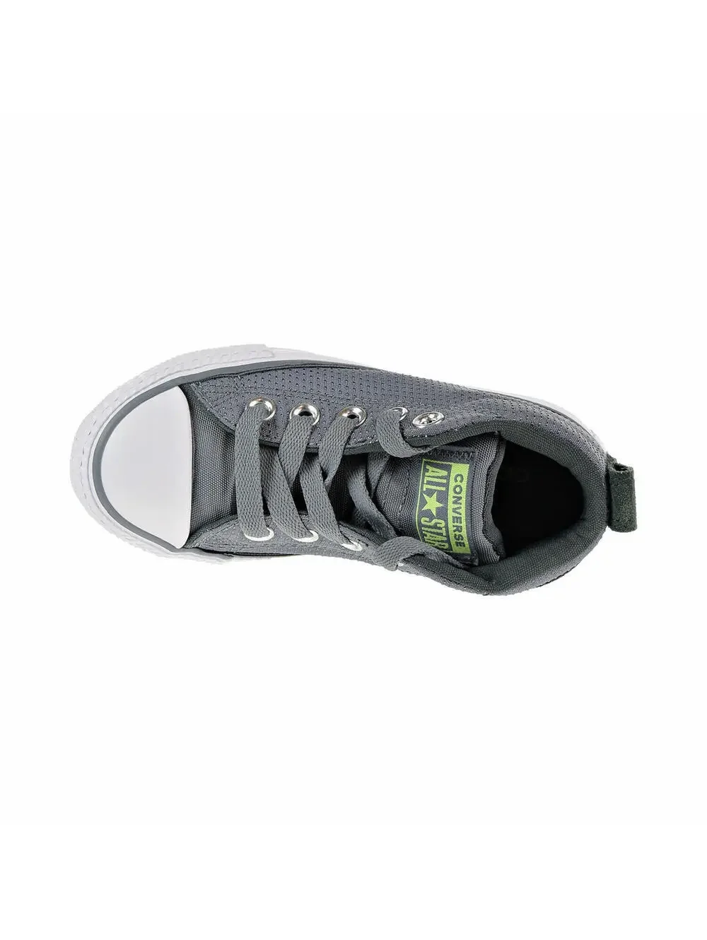 Converse $50 Chunk Taylor All Star Street Mid Size 2 Big Boys Shoes Grey 661890F